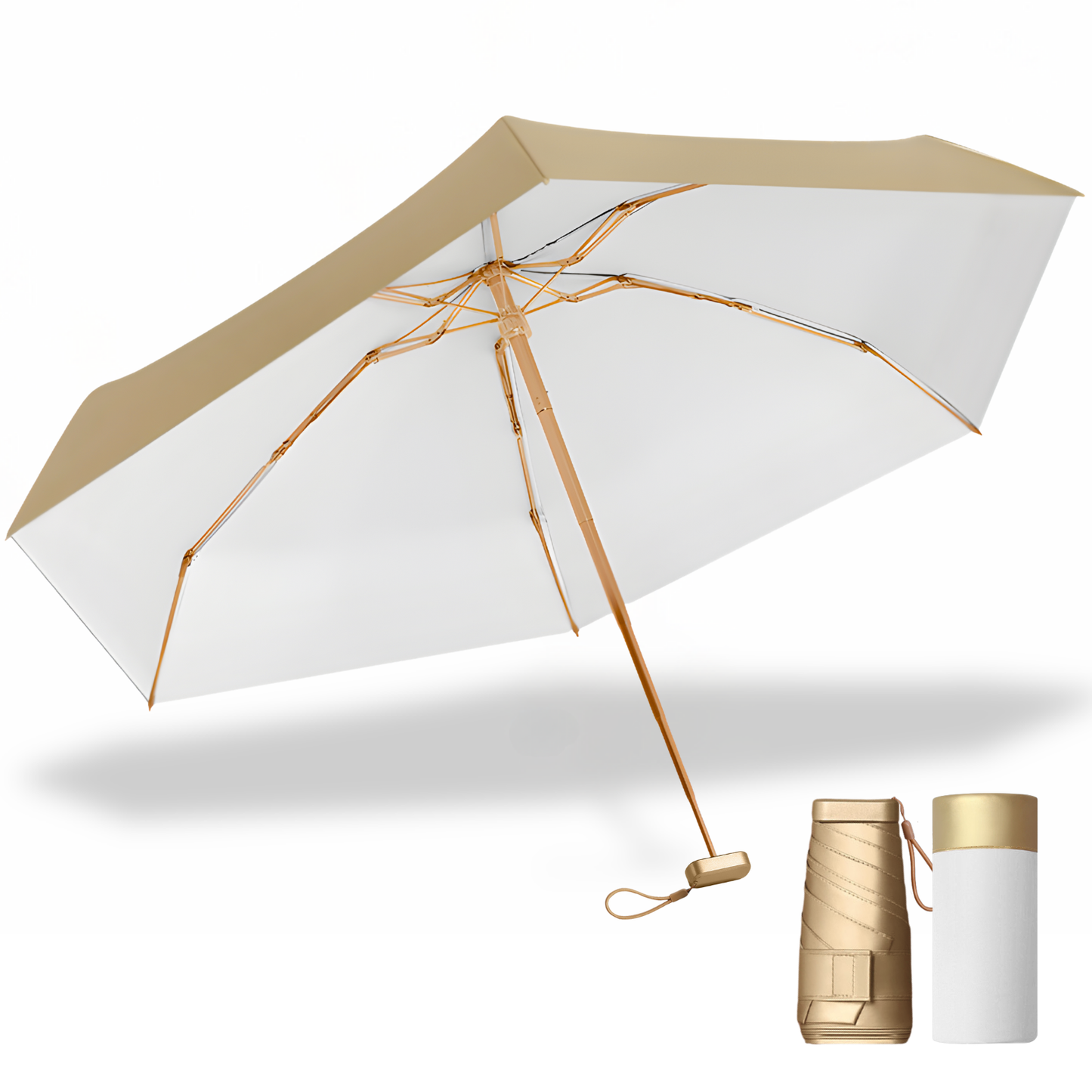 SunGuard - Ultimativer Kompakter Regenschirm Schützt Dich Vor Sonne Und Regen