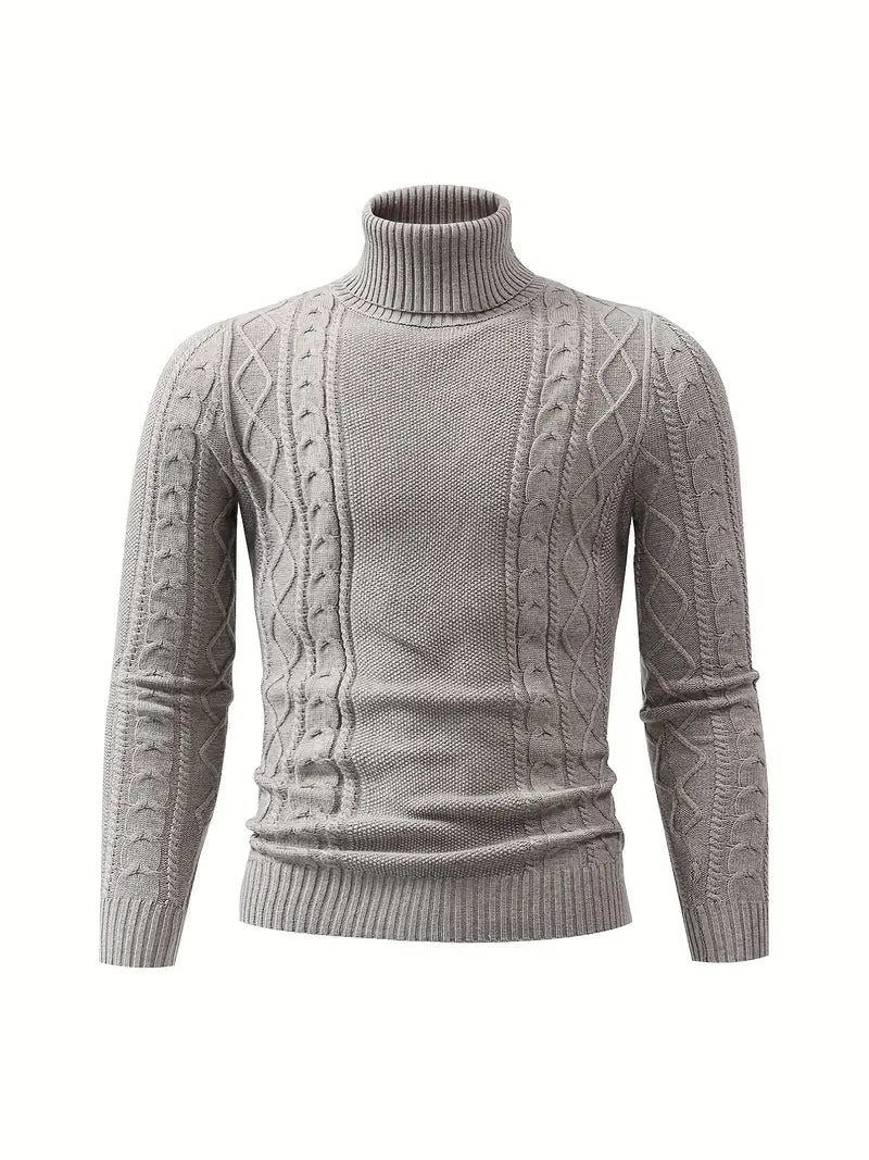 ClassicTurtl™ | Men's solid-colored turtleneck sweater