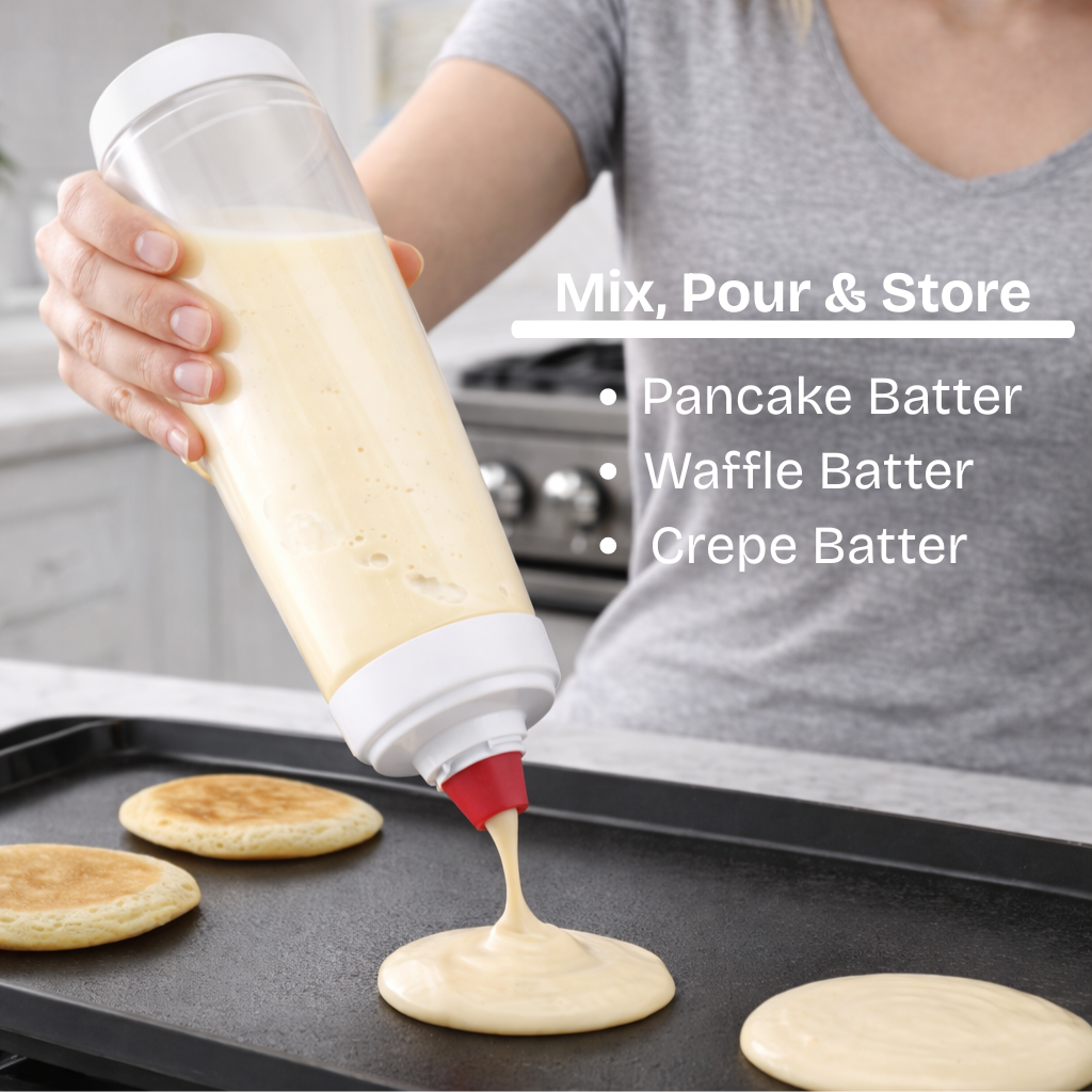 BakeFlow – Tropffreies Teiggießen für eine ordentlichere Küche
