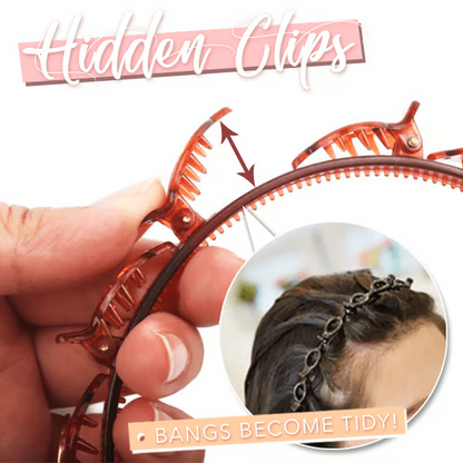 Eleganter Haar-Clip mit doppelt seitlichem Pony für mühelose Stylings