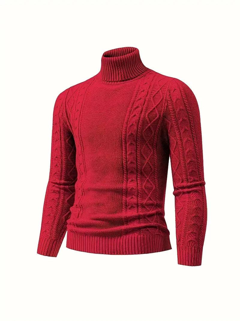 ClassicTurtl™ | Men's solid-colored turtleneck sweater