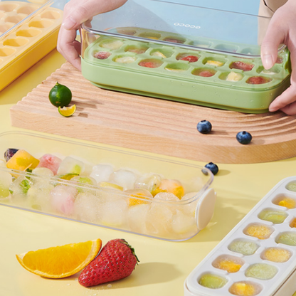 Flexible Silikon-Eiswürfelschalen für einfaches Eiswürfeln zu Hause