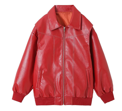 50% off | Karie™ Oversized Leather Jacket [Last Day Discount]