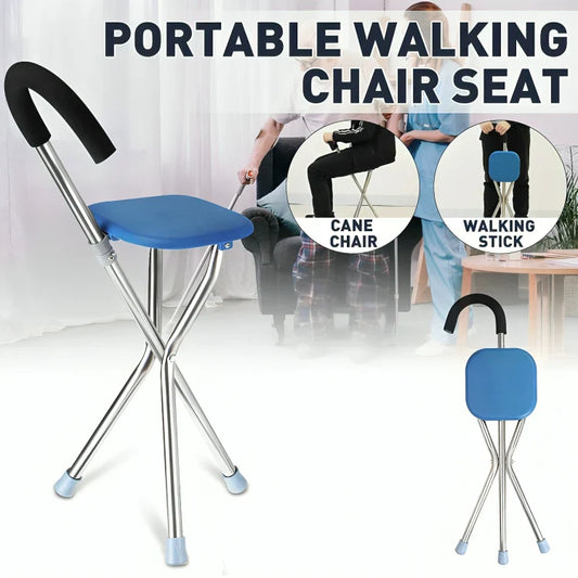 CrutchSeat™ | 2-in-1 walking stick and foldable seat