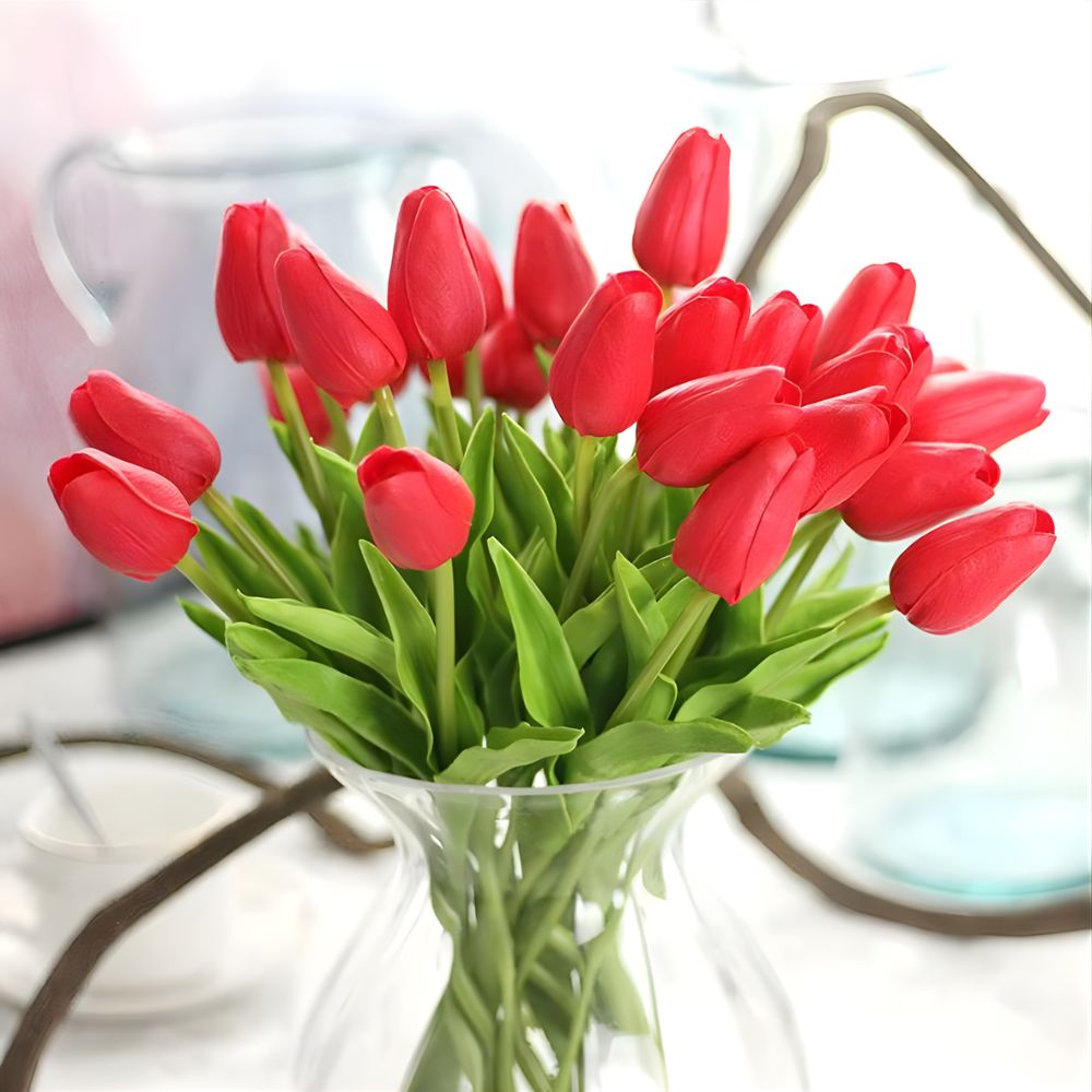 BloomAura - Lebendige Tulpen, die ohne Wasser frisch bleiben und nicht welken