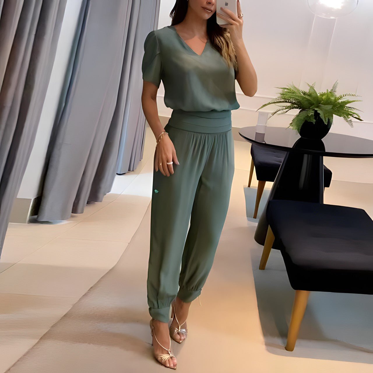 Vesper™ | Fashionable Blouse and Pants Outfit Set