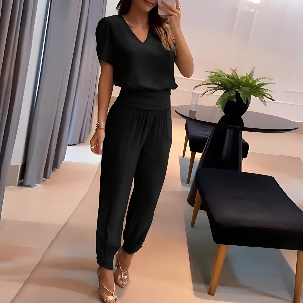 Vesper™ | Fashionable Blouse and Pants Outfit Set