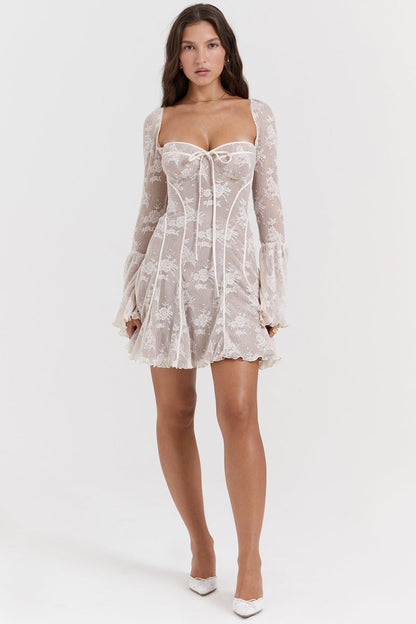 LaceÉpoque™ | Vintage lace corset dress for an elegant silhouette 