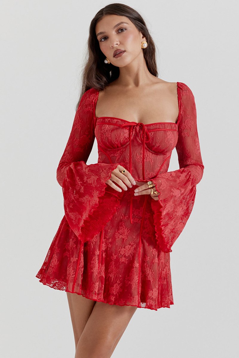 LaceÉpoque™ | Vintage lace corset dress for an elegant silhouette 