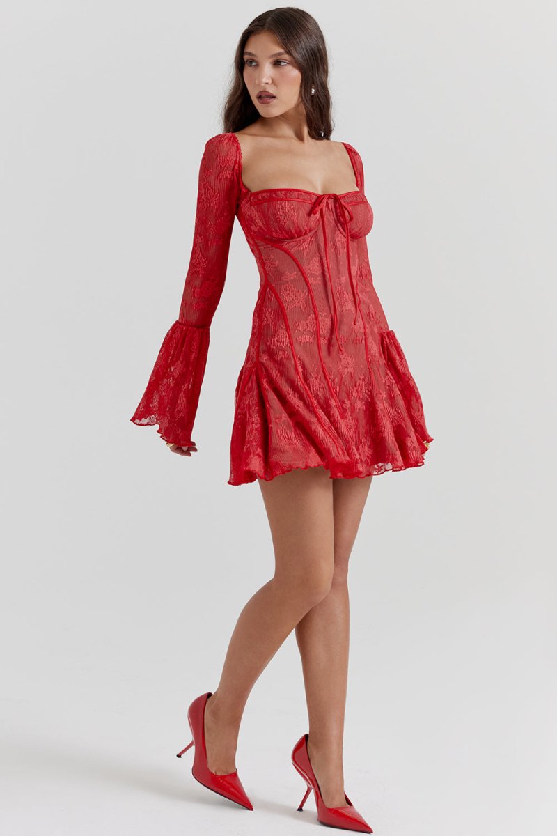 LaceÉpoque™ | Vintage lace corset dress for an elegant silhouette 