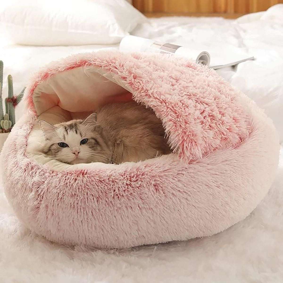 Kuscheliges Plüschbett für Hunde & Katzen