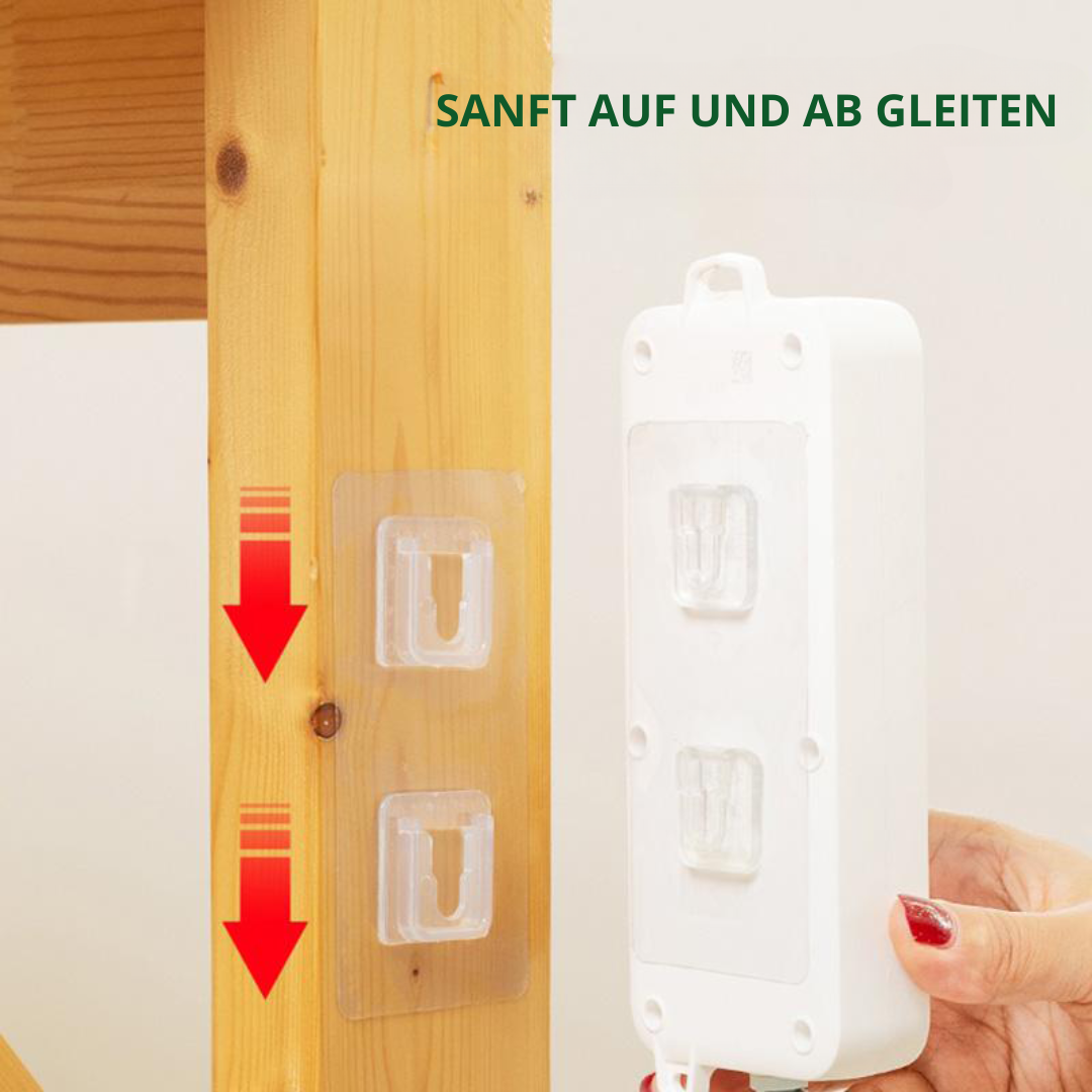StickEase™ | Double-sided adhesive wall hooks (5/10/20 sets) 