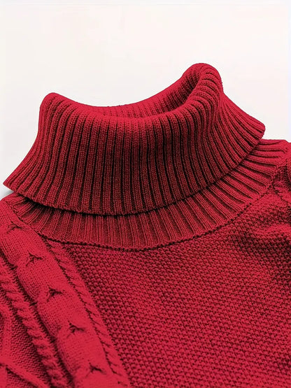 ClassicTurtl™ | Men's solid-colored turtleneck sweater