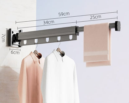 AirFlex™ - Wandmontierter klappbarer Wäscheständer