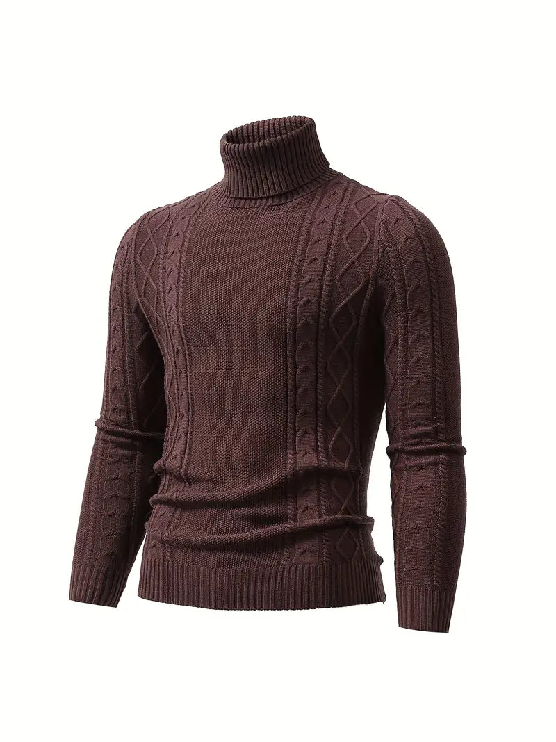 ClassicTurtl™ | Men's solid-colored turtleneck sweater