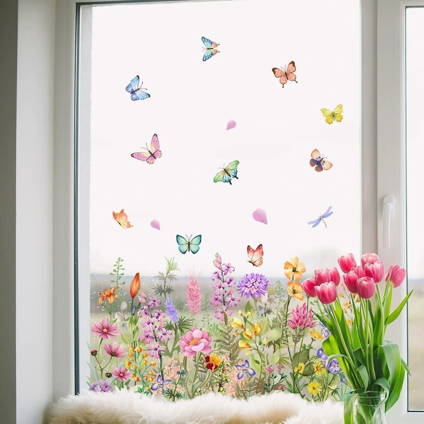 Petaluxe™ | Colorful flower stickers for your window!