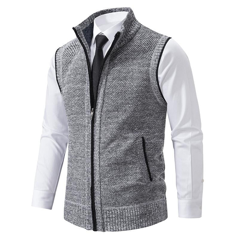 Fleecora™ – Knitted sleeveless fleece vest