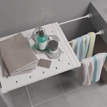 OrganizeEase™ – Erweiterbares Spannregal für den Kleiderschrank