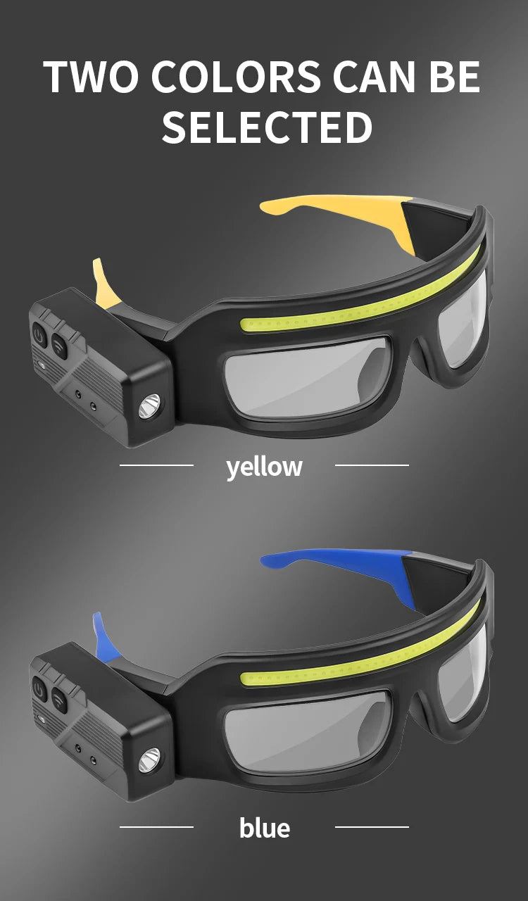 LumaGuard™ - Wiederaufladbare LED-Sicherheitsbrille für Außenbereich & Arbeit