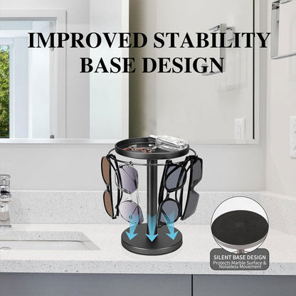 360° Drehbarer Brillenhalter - Organizer für Brillen und Schmuck