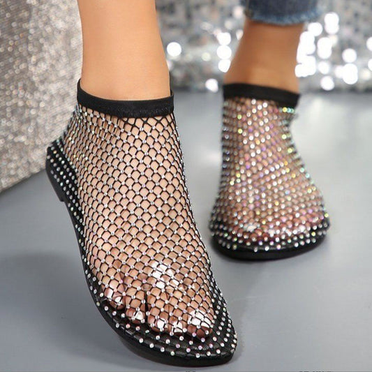 Vallova™ | Glittering Mesh Chain Sandals