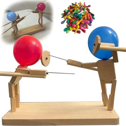 WoodKnight™ | Balloon Bamboo Man Sword Fight - Incl. 40 Balloons