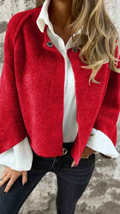 Jackify™ | Round-neck wool coat