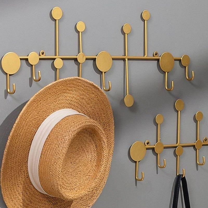 Minimalistische moderne Wandhaken für stilvolle Heimorganisation