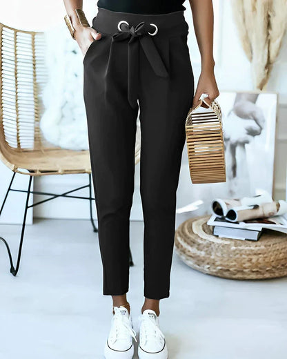 Dagny™ – Slim Fit Trousers with Belt for Office &amp; Everyday Wear 