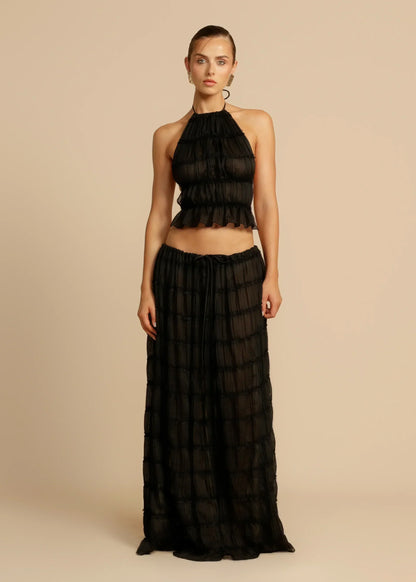 Yvonna™ | Chic two-piece pleated set