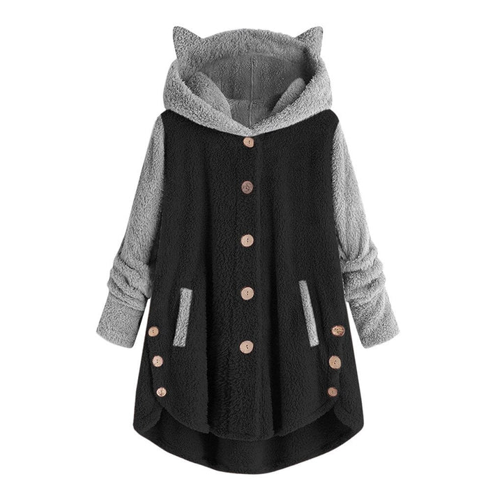 50% off | Tilly™ - Button-front Hoodie with Ears [Last Day Discount]