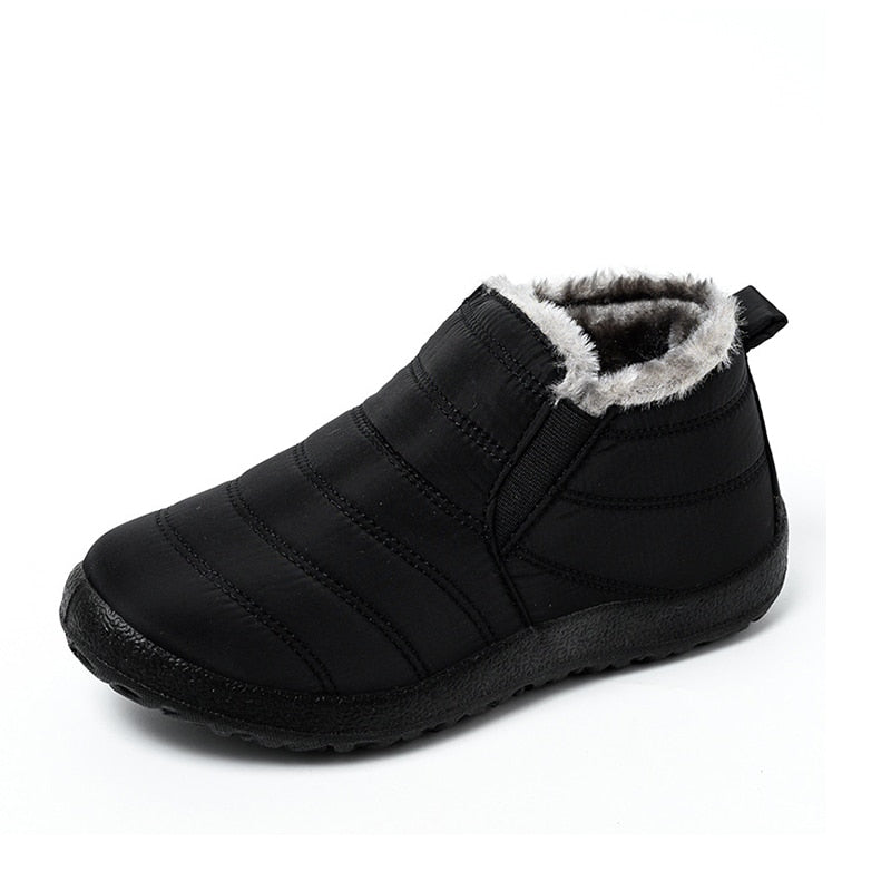 Ebeek™ Winter Female Slip On Flat Casual Shoes Waterproof