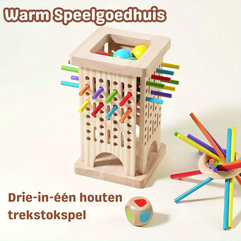 50% RABATT | Milos Zauberturm – Dreifach-Holzspielset [Letzter Tag Rabatt]