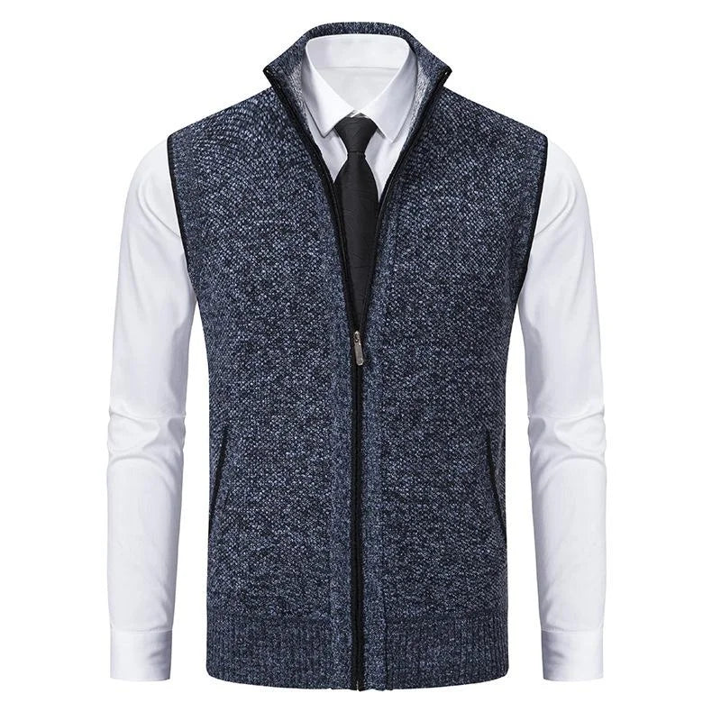 Fleecora™ – Knitted sleeveless fleece vest