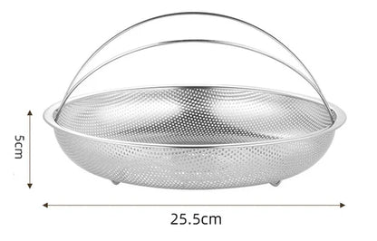 Vapure™ | All-in-one stainless steel steamer with handle