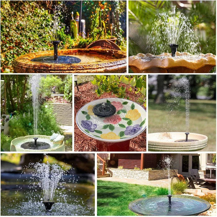 SunLuxe - Solarbetriebener Sofortbrunnen für mühelose Gartenoase