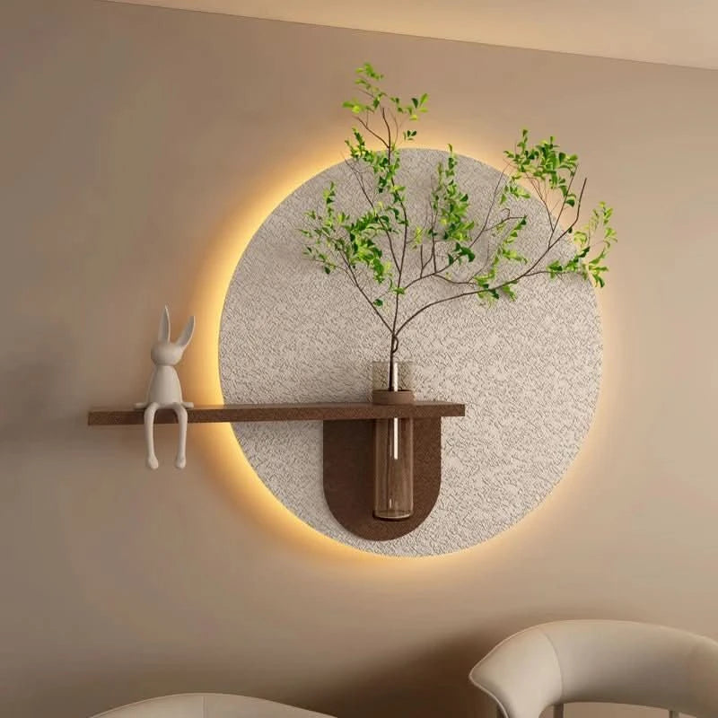 Minimalistische Mondwandlampe Kunst