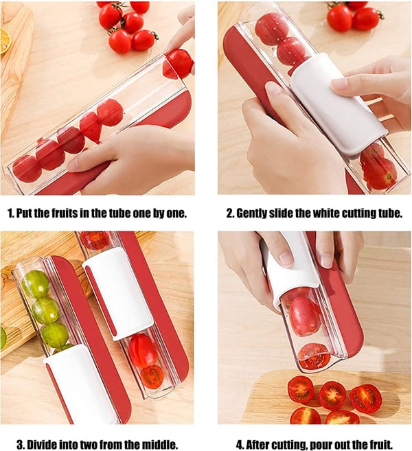ZippyChop™ | Zippered Fruit and Vegetable Cutter