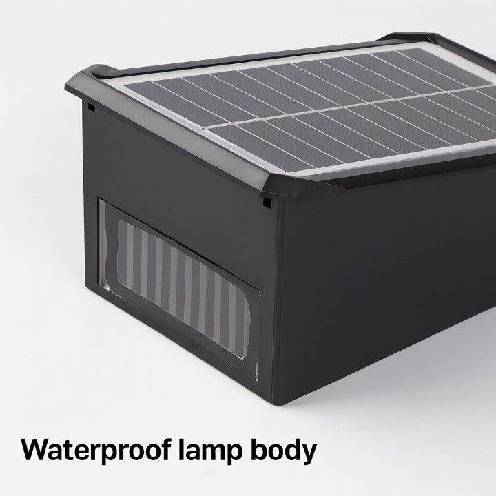 LumaGlow™ - Elegante Solar-Wandleuchte mit 4-seitigem Farbglühen