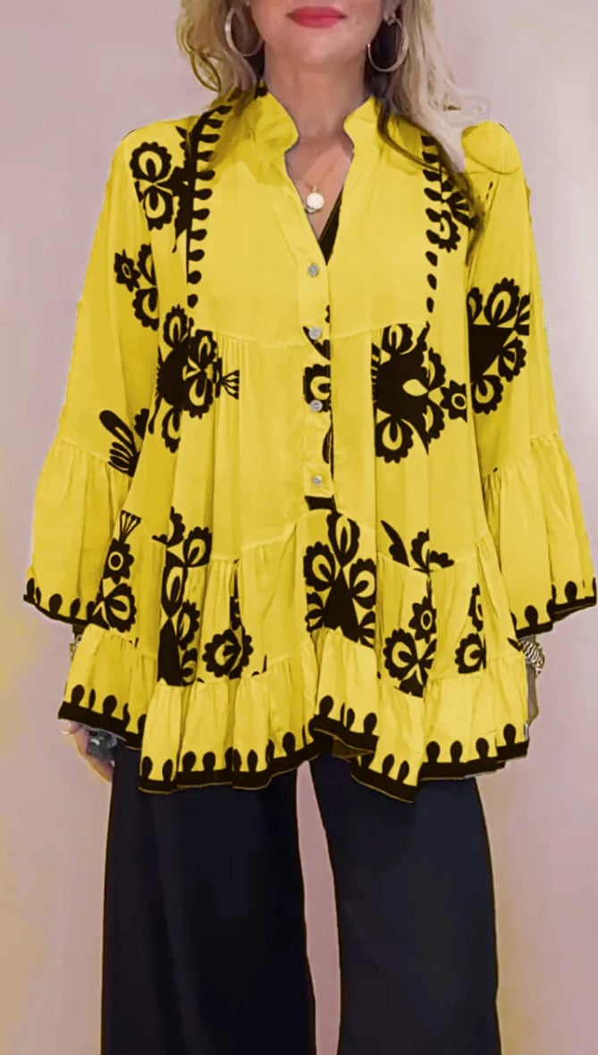 Lunavera™ | Boho Ruffle Top 