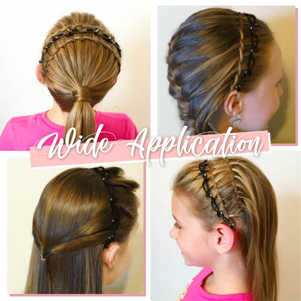 Eleganter Haar-Clip mit doppelt seitlichem Pony für mühelose Stylings