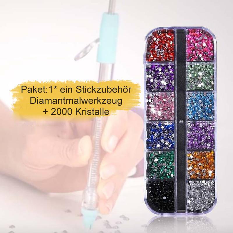 Buntes Kristall-Kunststiftset für DIY-Kreativität