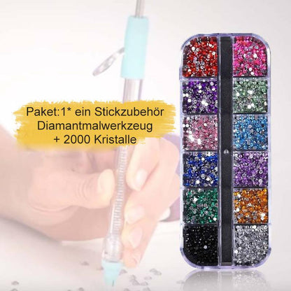 Buntes Kristall-Kunststiftset für DIY-Kreativität