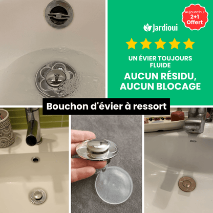 AquaSeal™ - Federunterstützter Waschbeckenverschluss