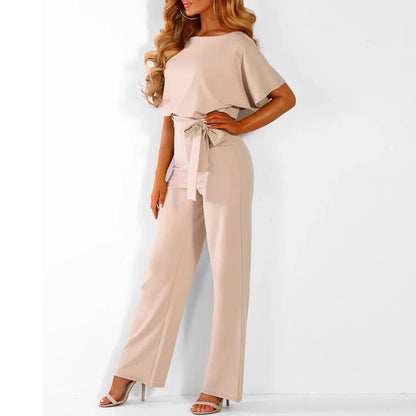 GlamourLine™ | Elegant jumpsuit with a flattering waistband