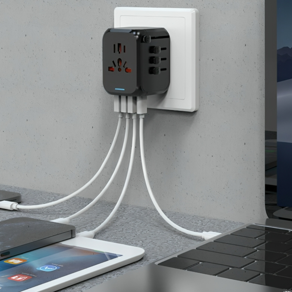 GlobeCharge™ | Offers an all-in-one adapter charging solution