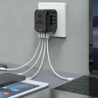 GlobeCharge™ | Offers an all-in-one adapter charging solution