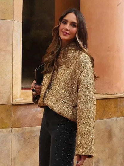 Glimmer™ Fashionable shimmering jacket for women