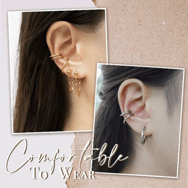 2 pieces | Glamora™ - Retractable earrings