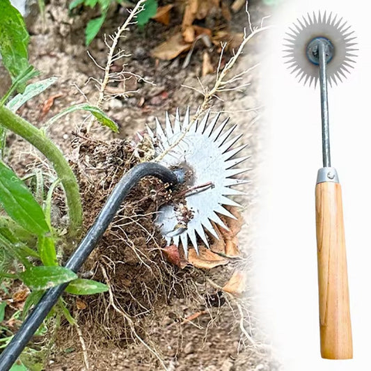 Weedra™ | Sustainable Sunflower Shovel with Wooden Handle – Easy Weeding 